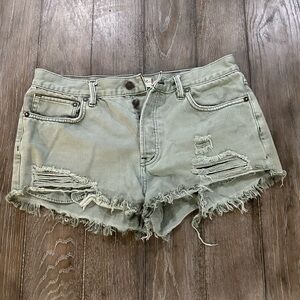 Free People Jean Shorts
